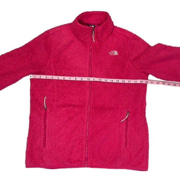 North Face Women's Medium Pink Sherpa Fleece Full ZIp Long Sleeve Jacket - Picture 4 of 8